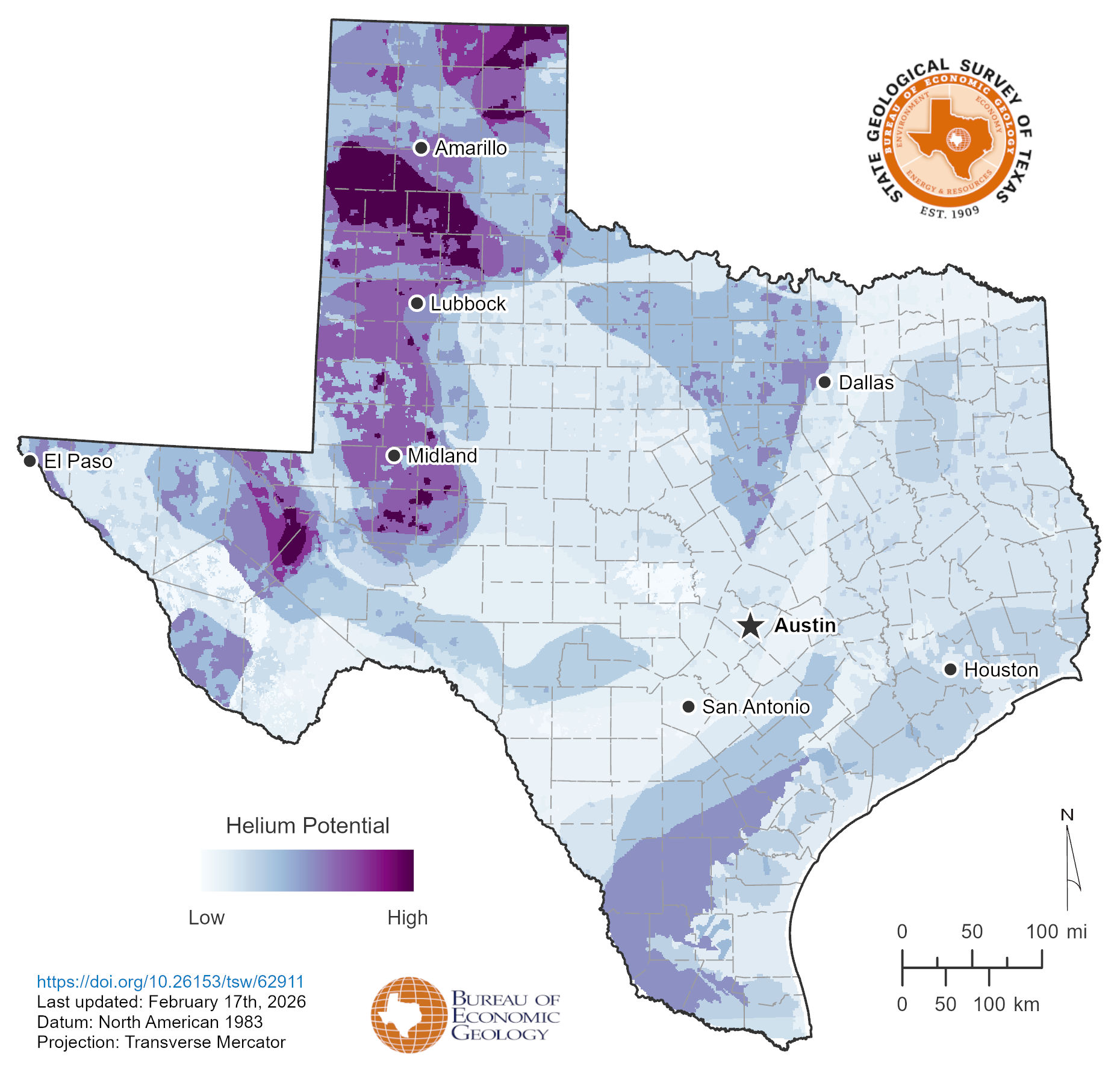 Helium Potential in Texas